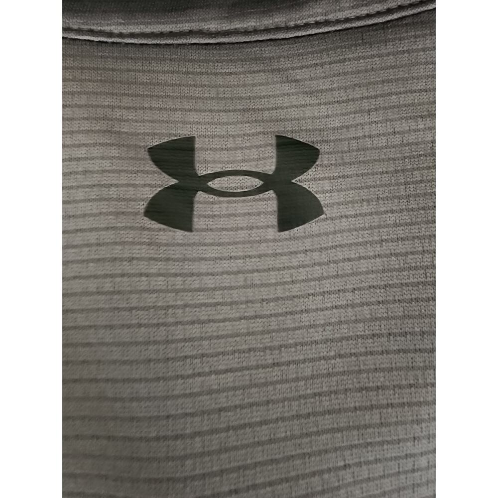 Under Armour Shirt Mens 3XL Polo Gray Heatgear Golf Loose Short Sleeve Active - Picture 9 of 9